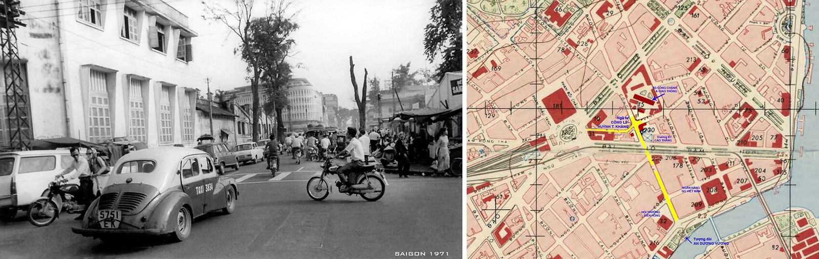 SAIGON 1971 - Ngã tư Công Lý-Huỳnh Thúc Kháng