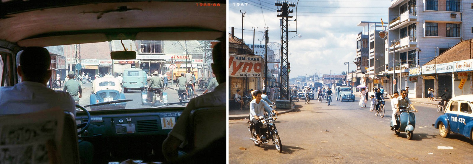 Saigon 1965-67 - Ngã ba Hai Bà Trưng-Yên Đổ