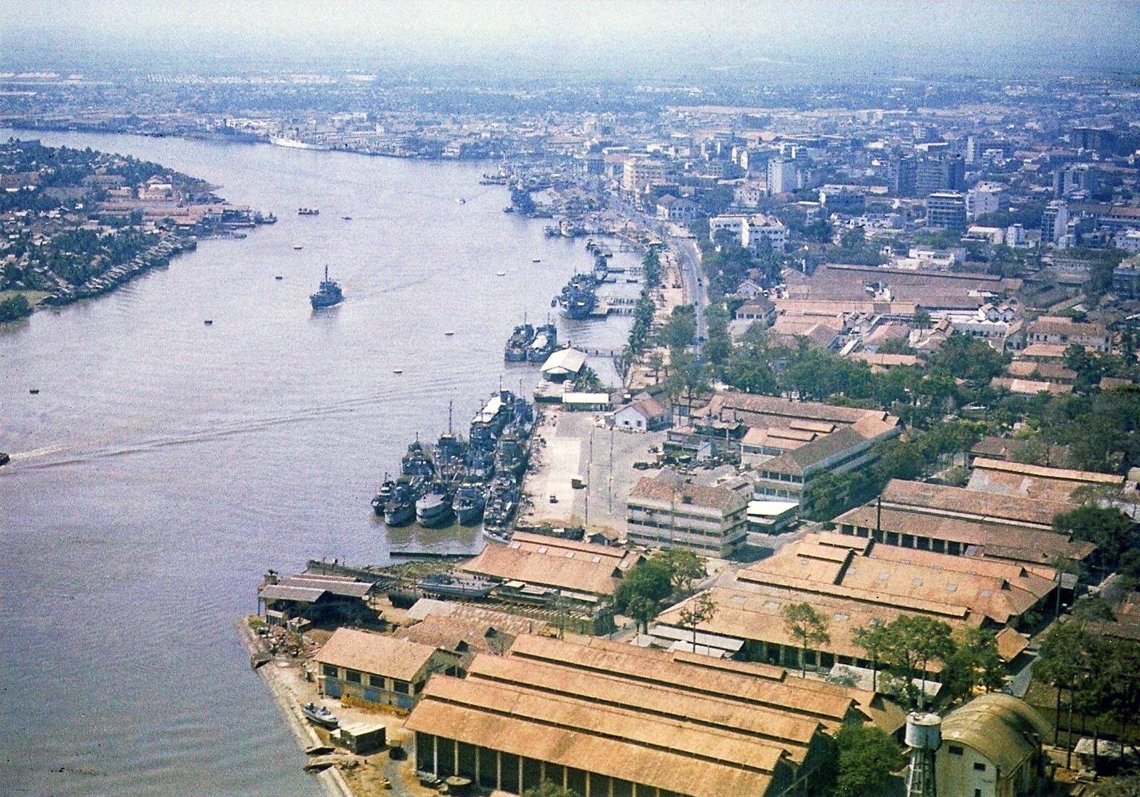 Arial view of SAIGON River