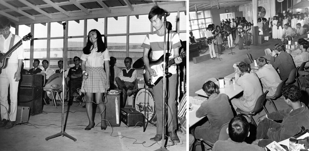 Vietnam War 1969 - Học sinh các trường Trung học ở Đà Nẵng biểu diễn cho bệnh nhân tại Bệnh viện Hải Quân Mỹ ngày 24/12/1969
