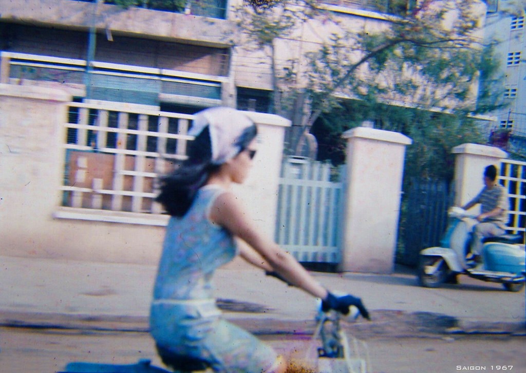 1967 Saigon Girl on Scooter