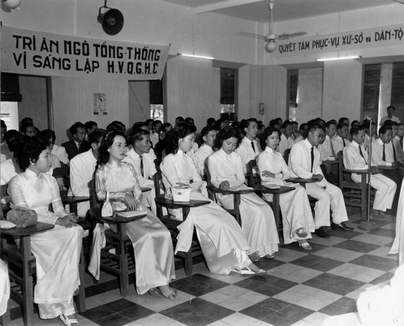 Một lể tốt nghiệp của Học viện Quốc Gia Hành Chánh ở Sài Gòn, thời Đệ nhất Cộng Hòa