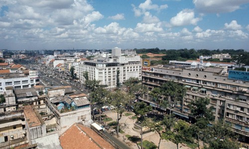 Vietnam War 1972 - Trung tâm Saigon nhìn từ KS Caravell cao 14 tầng.