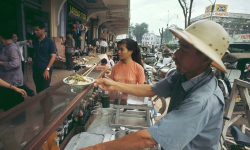 Food Vendor In Saigon