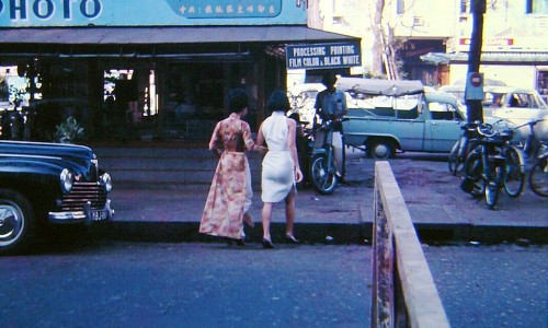 1967 Saigon Girls Crossing Street