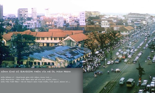 Toàn cảnh Chợ cũ SAIGON trên vỉa hè ĐL Hàm Nghi