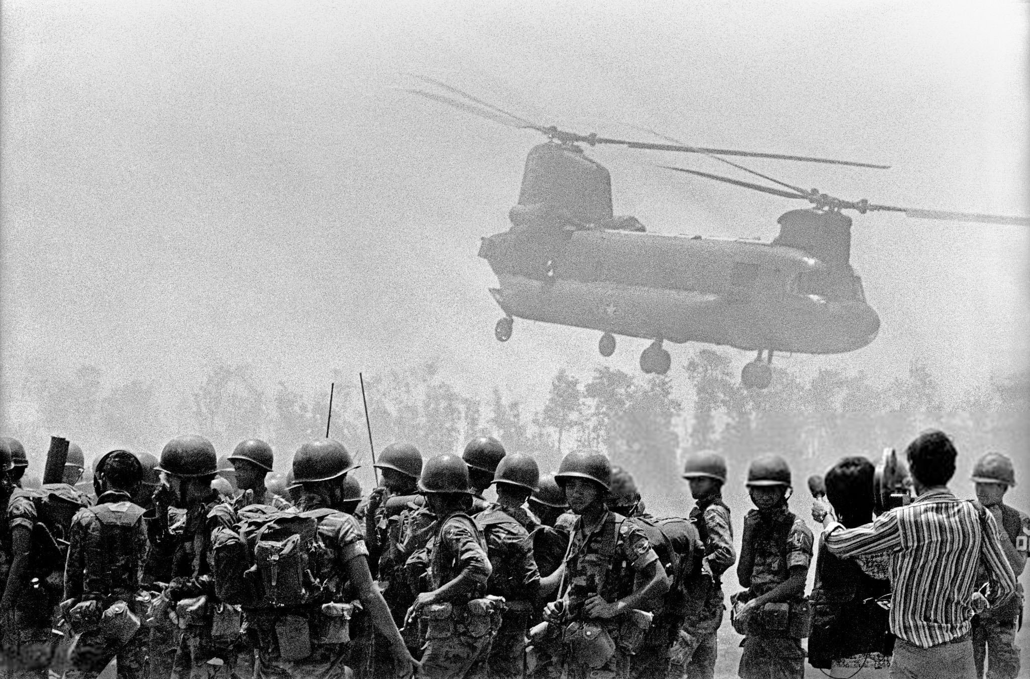 Evacuations of the wounded by South Vietnamese Army soldiers on Highway One - April 15, 1975