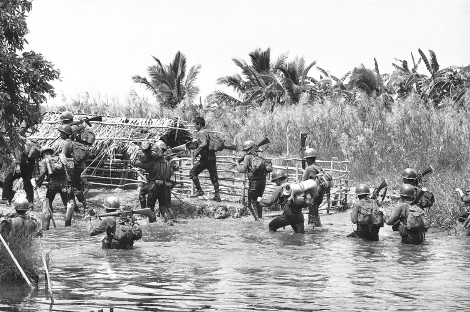 Vietnam War 1969 - Crossing Water