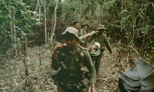 South Vietnamese Troops on Military Manoeuvres