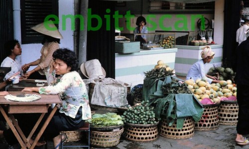 Vendors in Saigon Vietnam, 1965