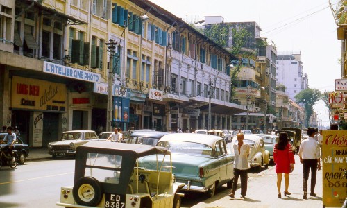 SAIGON 1970  - Đường Tự Do nhìn về phía sông Saigon