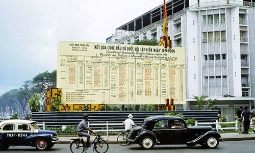 Kết quả cuộc bầu cử Quốc Hội Lập Hiến của Việt Nam Cộng Hòa ngày 11-9-1966.