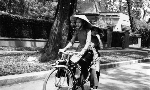 Vietnam War 1966 - CYCLIST IN SAIGON