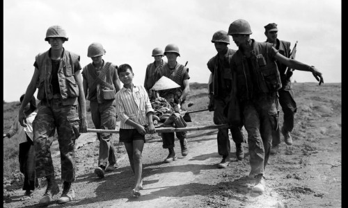 Vietnam War 5th Marine Rescue Civilian PHOTO An Hoa USMC 1969