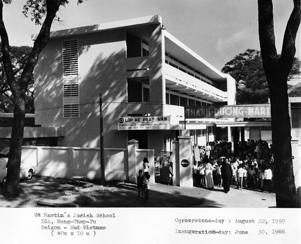 Saigon 1968 - St Martin's Parish School on Hong Thap Tu St