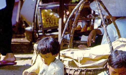 Saigon 1966 - Sugar-came on the sticks - Photo by Tom Briggs