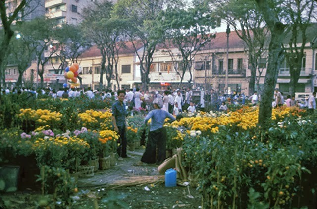 Tết xưa , chợ hoa Sài Gòn 16