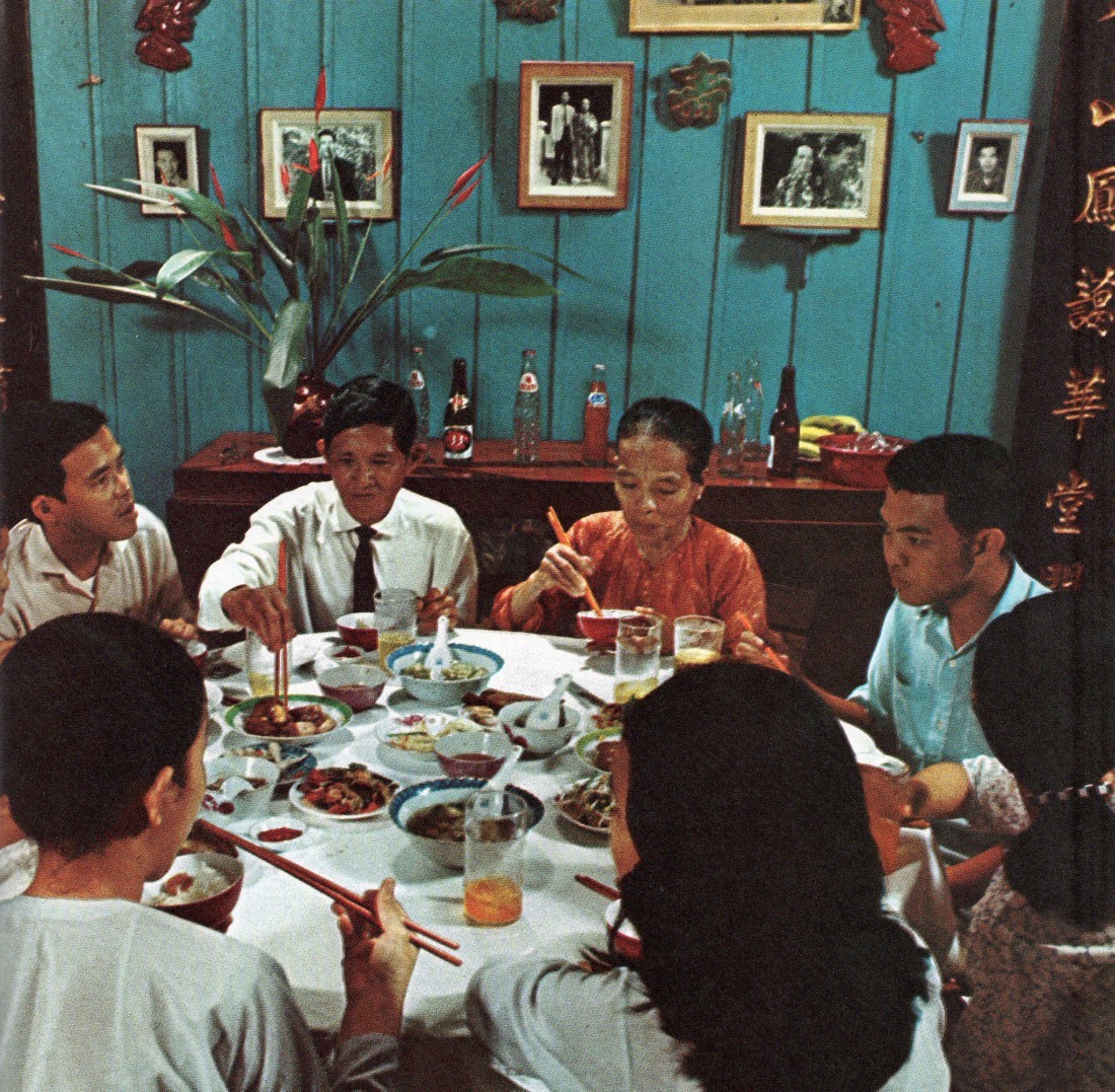 Family feast in Vietnam ,1970