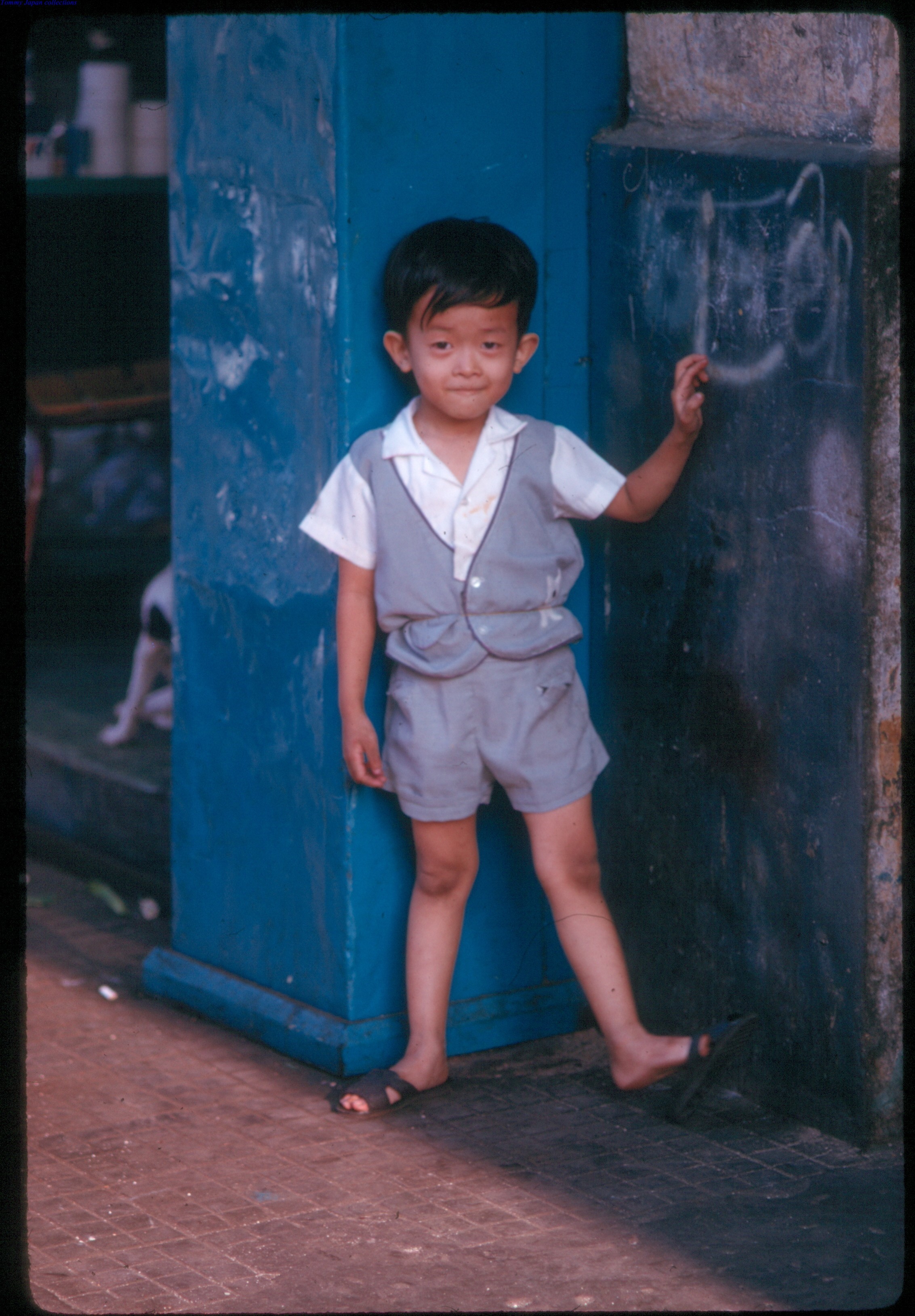 Saigon 1970 - boy in doorway 01