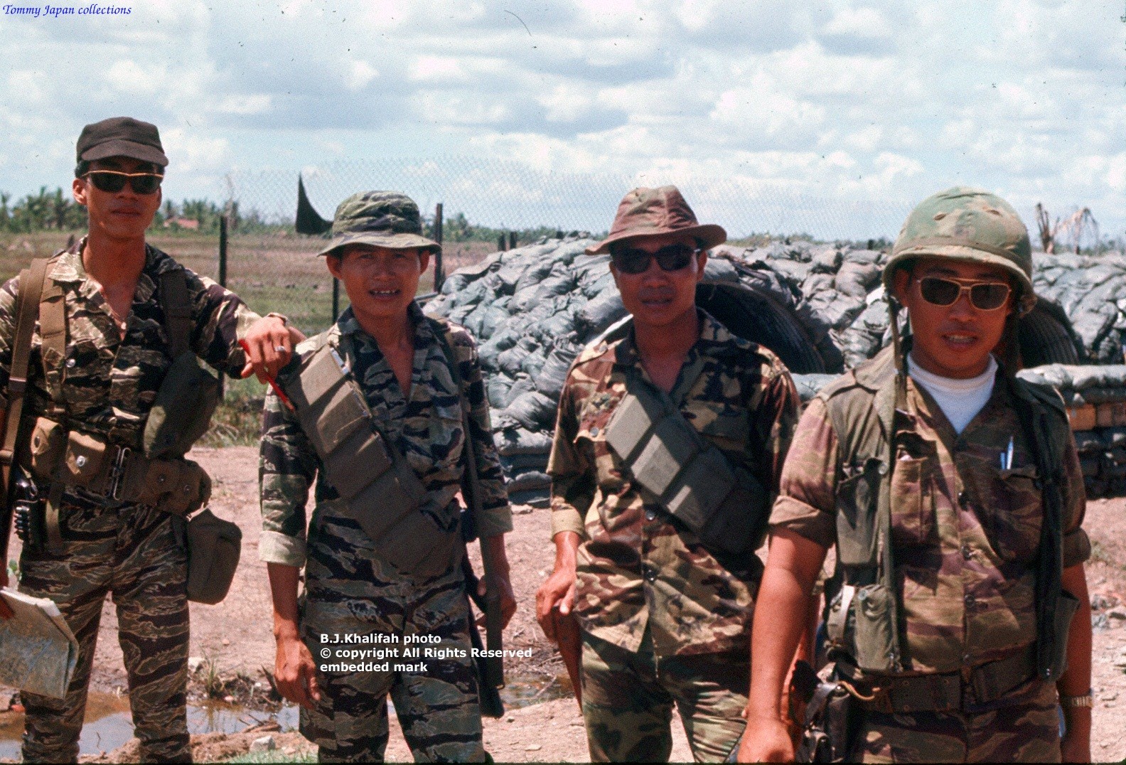 ARVN (Army of the Republic of Viet Nam) assigned to us.  Photo at Fire Base Chris, 1969
