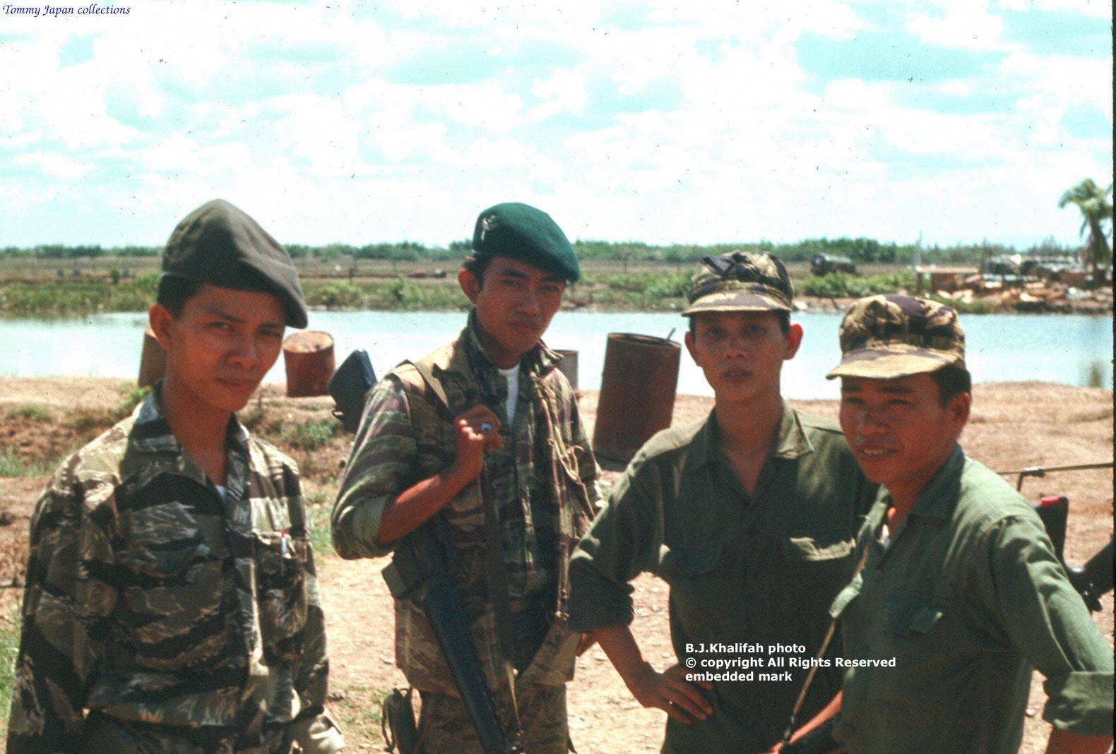 ARVN soldiers attached to Co. A, 5.12.199 at Fire Base Chris, 1969