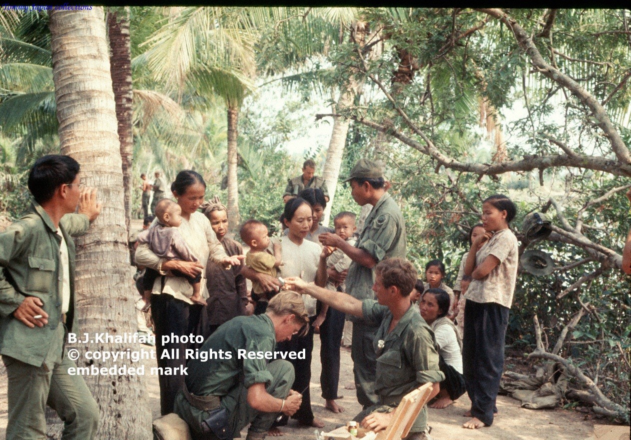 Near Tan Nhut village.The medics would provide basic medical services to local villages, 1969