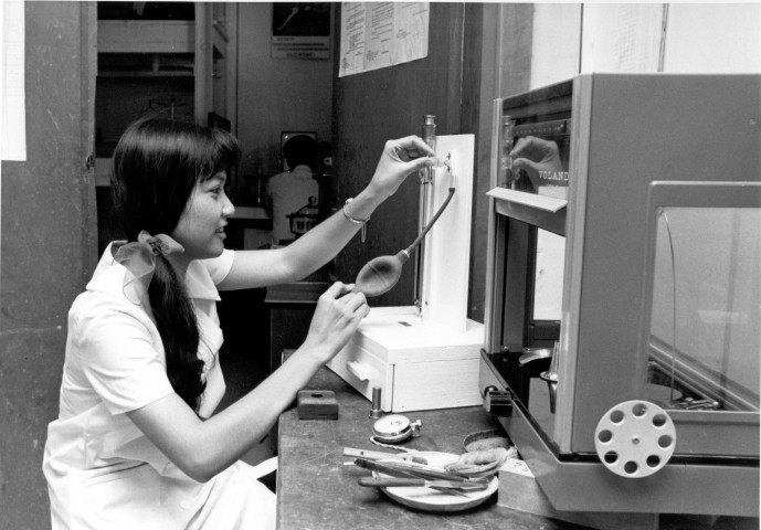 nhà máy xi măng Hà Tiên ở Thủ Đức - Kỹ thuật viên nhà máy