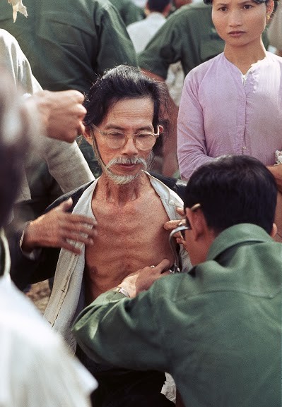 Gia Dinh, Jan 1969, PHILCAGV at Long Hoa - Philippine Army medical team at a reputed Viet Cong village near Saigon - Photo by Brian Wickham