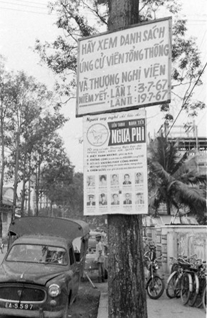Saigon 1967 - Bầu cử Tổng thống. Saigon Election Posters - John Proe Collection