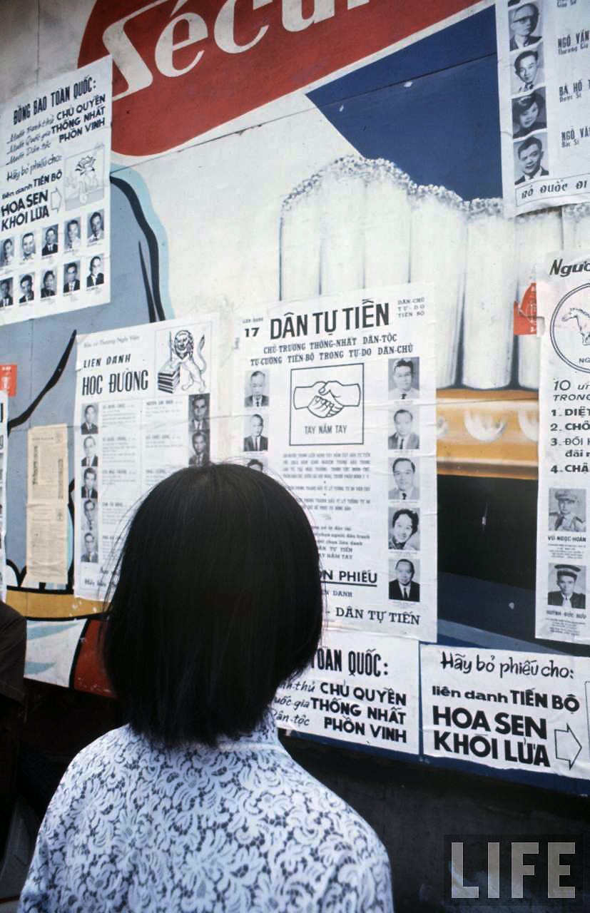 Saigon 1967 - Bầu cử Tổng thống. Saigon Election Posters