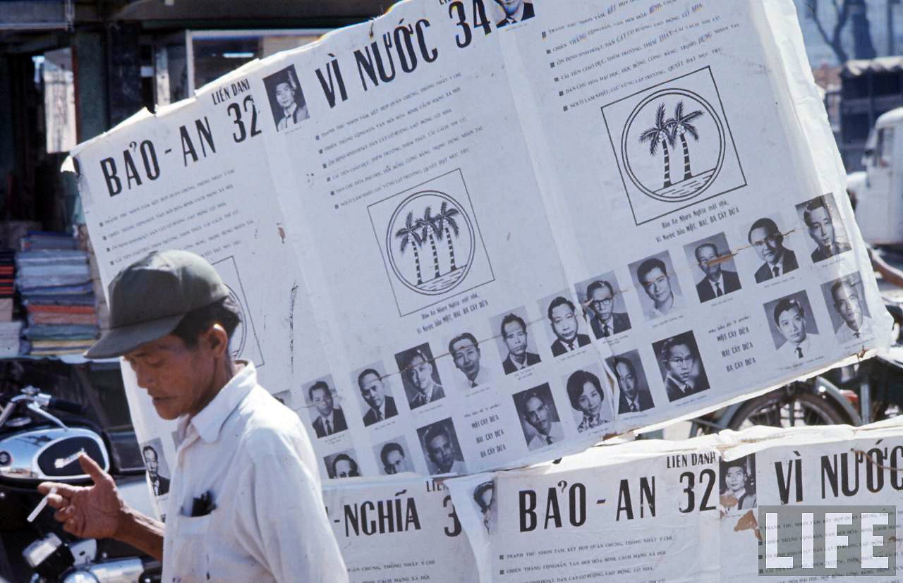Saigon 1967 - Bầu cử Tổng thống. Saigon Election Posters
