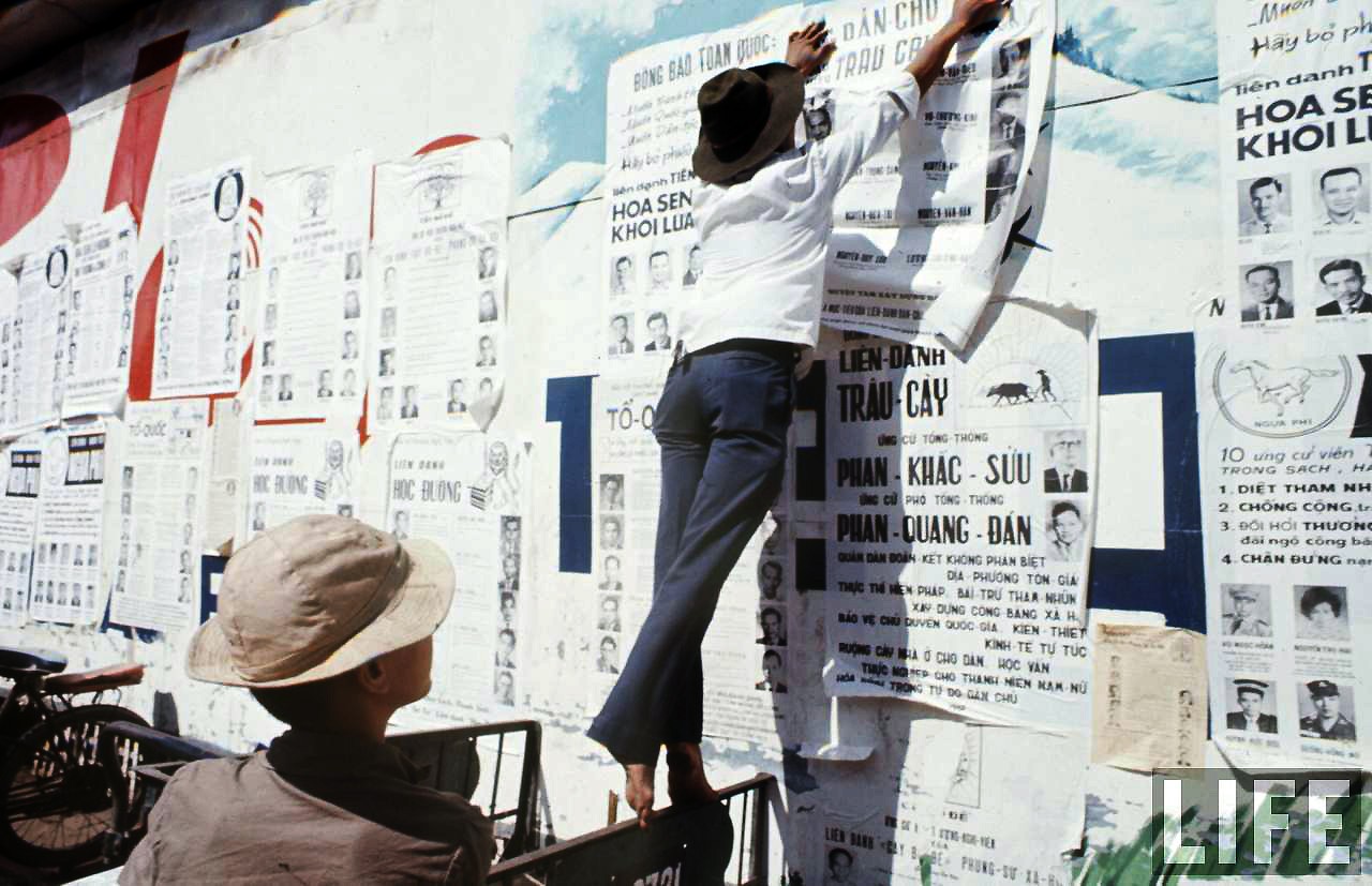 Saigon 1967 - Bầu cử Tổng thống. Saigon Election Posters
