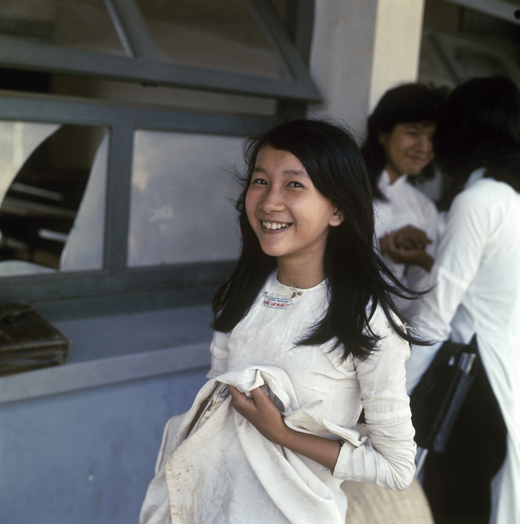 Schoolgirls, Vietnam, 1967.
