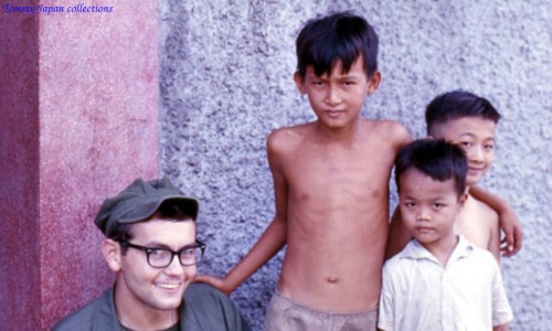 Many Eurasian street children in Saigon at the time 1969 - Photo by Tom Lefavour