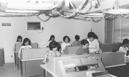 Data processing - Vietnamese key punch operators