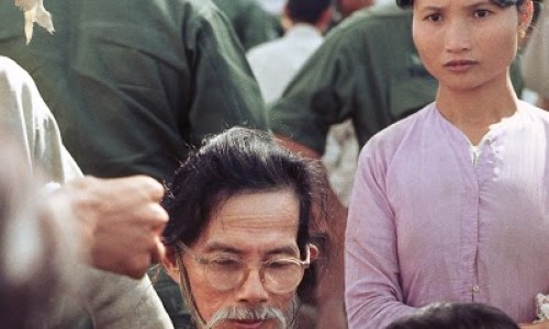 Gia Dinh, Jan 1969, PHILCAGV at Long Hoa - Philippine Army medical team at a reputed Viet Cong village near Saigon - Photo by Brian Wickham