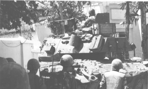 Gia Dinh, June 1968 - Vietnamese Marines Fight Communist Infiltrators in Gia Dinh - Photo by Douglas Pike Photograph Collection
