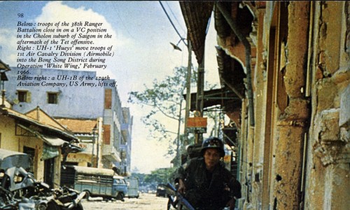Saigon Tet 1968 - South Vietnamese Ranger during street fighting in Cho Lon