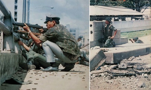 Cầu Phan Thanh Giản 1968 (nay là cầu Điện Biên Phủ) - Photo by Ishikawa Bunyo