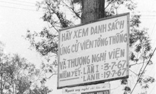 Saigon 1967 - Bầu cử Tổng thống. Saigon Election Posters - John Proe Collection
