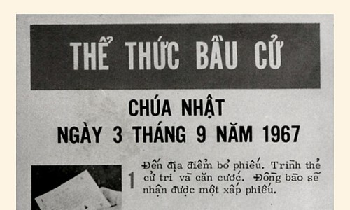 03.09.1967 - Voting, Campaigns & Elections in Vietnam