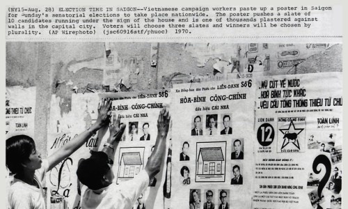 1970 - 1960's Voting, Campaigns & Elections in Vietnam